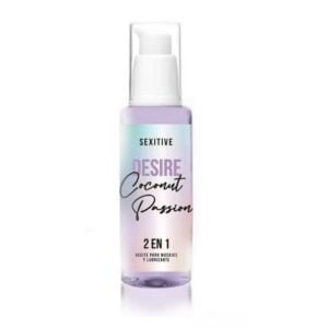 Desire Coconut 2 en 1 Aceite para masajes & Lubricante aroma: coco X 60ml SEXITIVE