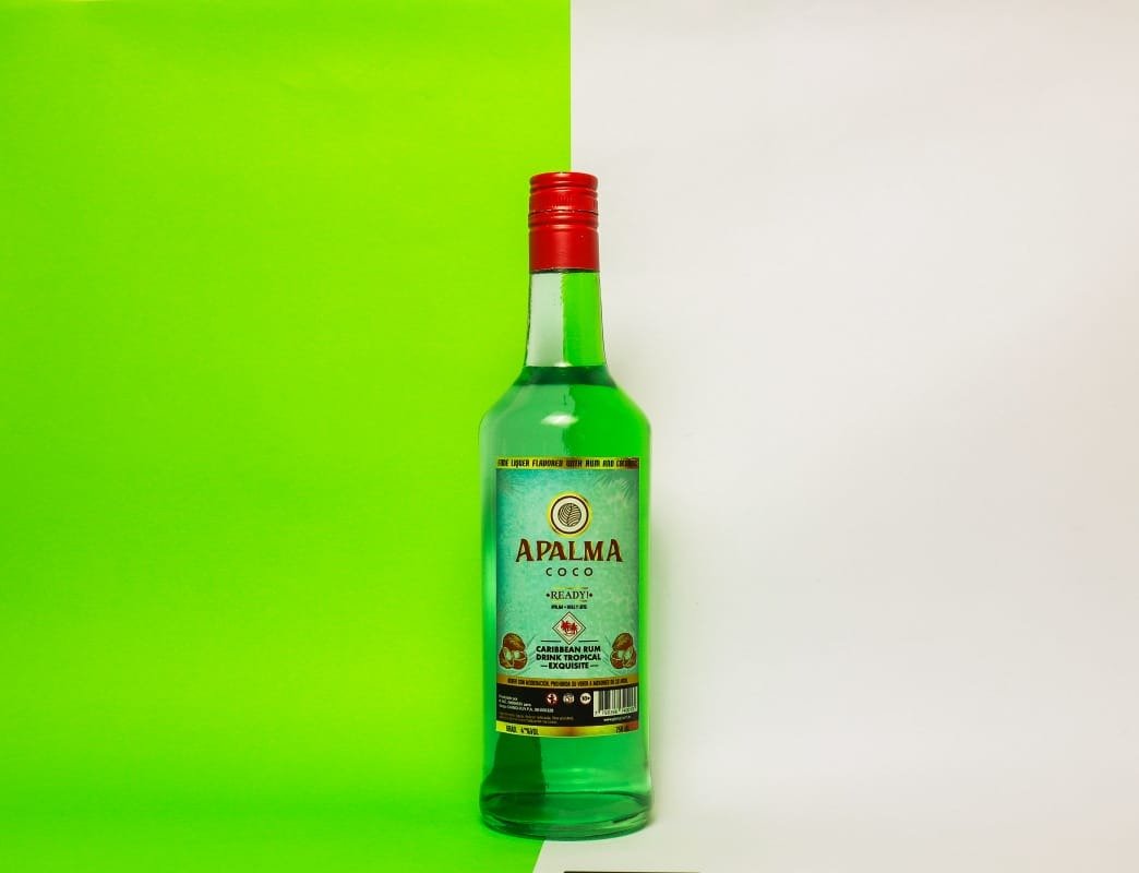 Ron Apalma Coco Caribbean Rum Listo Ready  Botella Premium