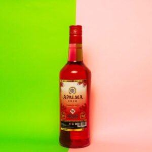Ron Apalma Coco Caribbean Rum Pasion Red Botella Premium