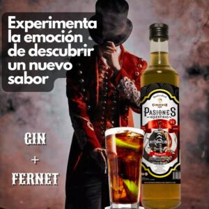 Gin Pasiones Argentinas Al Fernet Artesanal Circense Premium