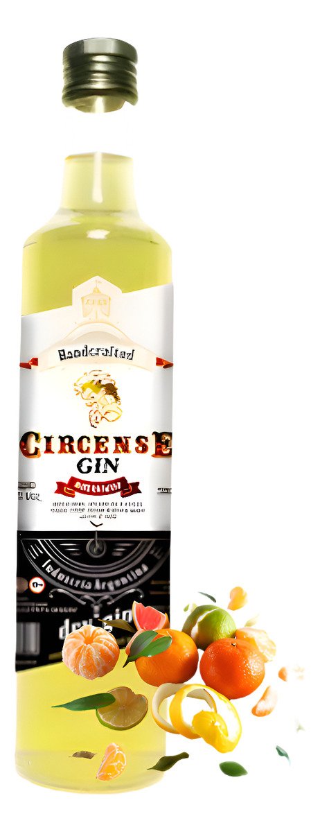 Gin Botella Dry Enebro Circense Premium De Cereal Gin Tonic