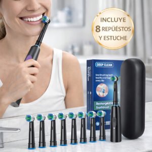 Cepillo Dientes Electrico Recargable Deep Clean +cabezales